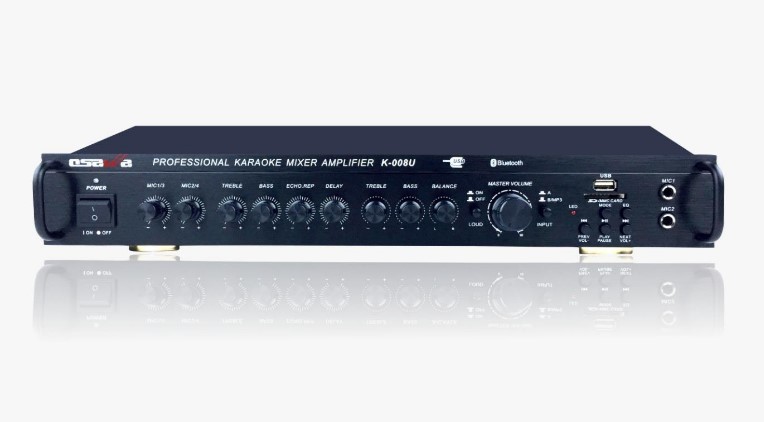 OSAWA K-008U 150 WATT STEREO*USB*MP3*SD*BLUETOOTH*MANUEL EKO*AUX GİRİŞ*4 MİKROFON GİRİŞLİ MİKSER AMPLİFİKATÖR