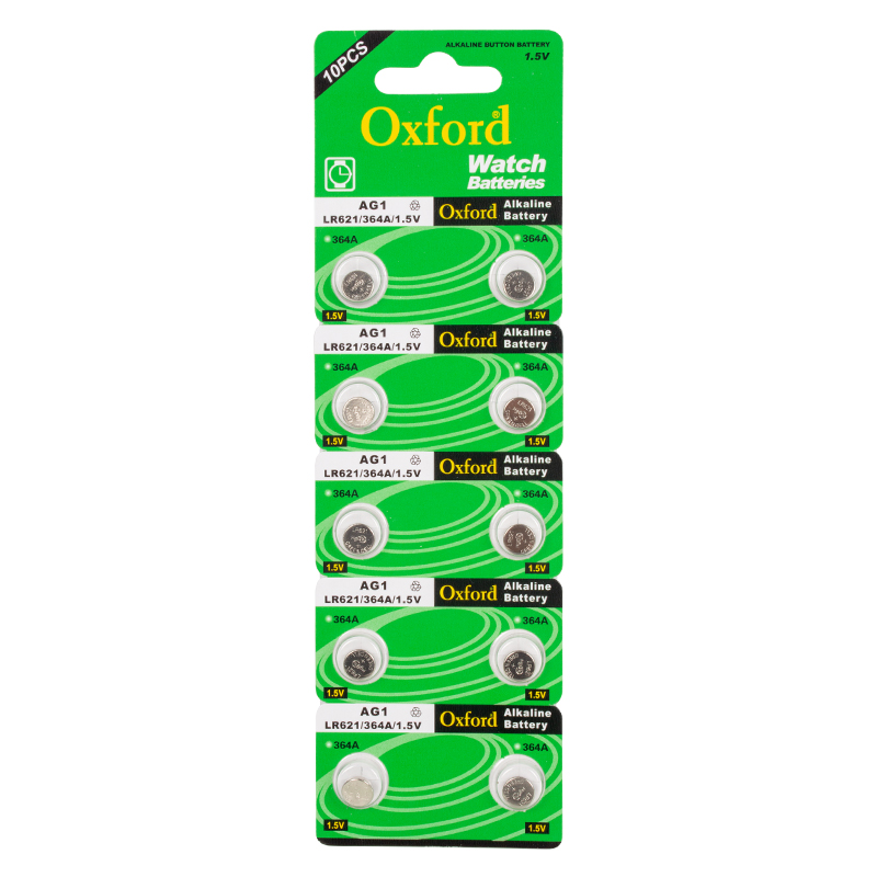 OXFORD AG1 LR621 ALKALİN SAAT PİLİ (10'LU PAKET)*TIANQIU