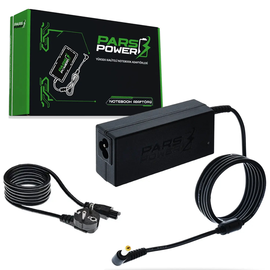 PARSPOWER PRS-065 PLASTİK KASA 19V 4.7A 90W (6.5*4.7MM) SONY STANDART NOTEBOOK ADAPTÖR