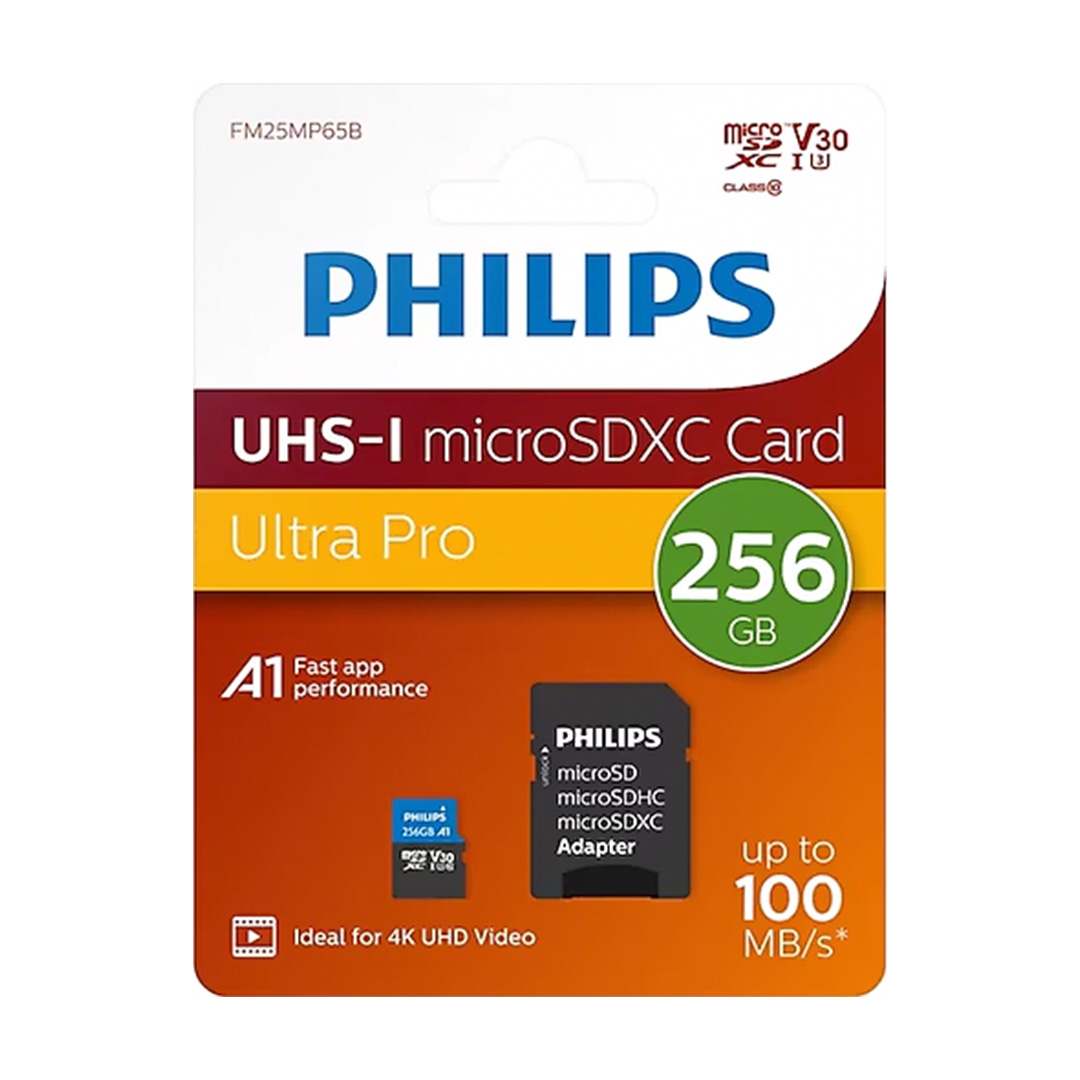PHILIPS FM25MP45B/00 256GB CLASS10 UHS-I U1 ADAPTÖRLÜ MICRO SDXC HAFIZA KARTI