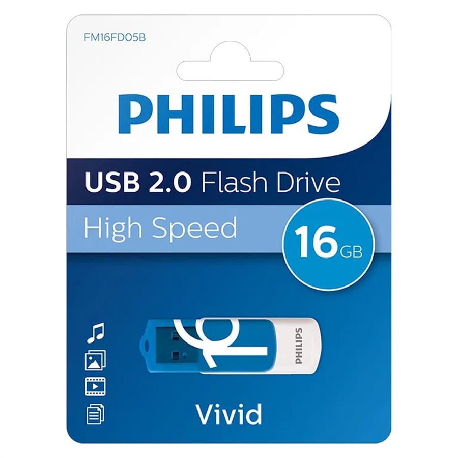 PHİLİPS VİVİD FM16FD05B/00 16GB USB 2.0 FLASH BELLEK