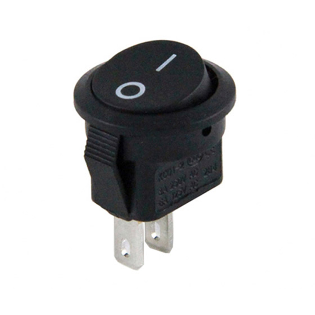 POWERMASTER 15MM MİNİ SİYAH YUVARLAK IŞIKSIZ ON-OFF 0-1 ANAHTAR IC-134E 17X22MM