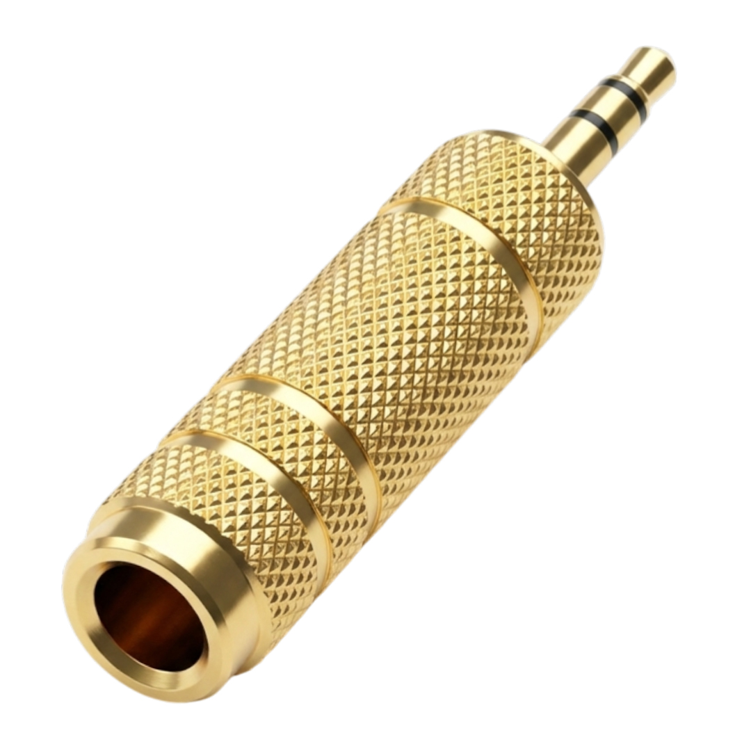 POWERMASTER 3.5 MM STEREO ERKEK/1 DİŞİ 6.3 MM METAL JACK (6.3 MM-3.5MM ÇEVİRİCİ) DÜŞÜRÜCÜ