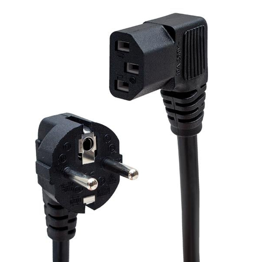 POWERMASTER 3X1 MM 1.8 METRE 90 DERECE L TİP POŞETLİ C13 POWER KABLO