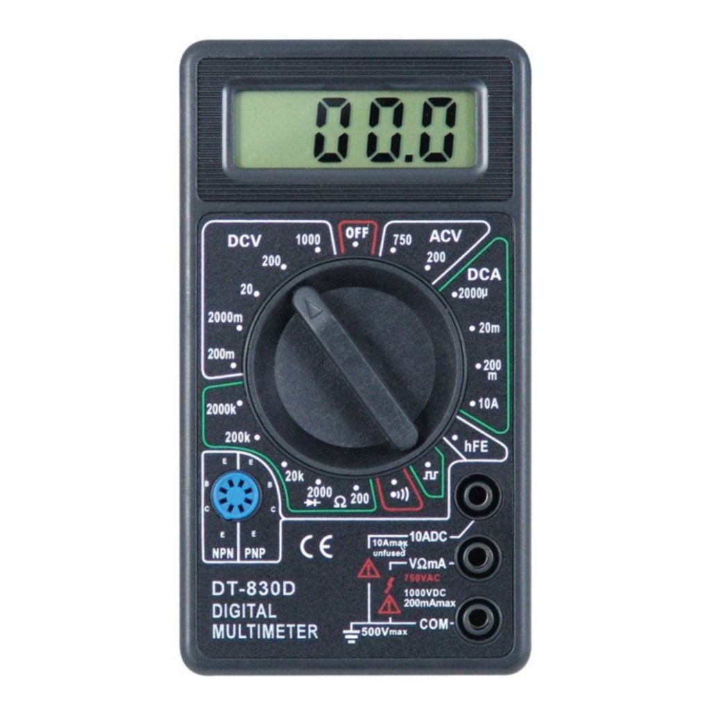 POWERMASTER DT-830D DIGITAL AVOMETRE-AKIM VOLTAJ DIRENÇ OLÇER MULTİMETRE - SİYAH KASA