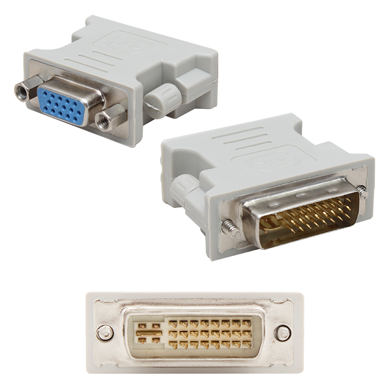 POWERMASTER DVI ERKEK VGA DİŞİ DVI 24+5 PİN DVI TO VGA DÖNÜŞTÜRÜCÜ G-507HA