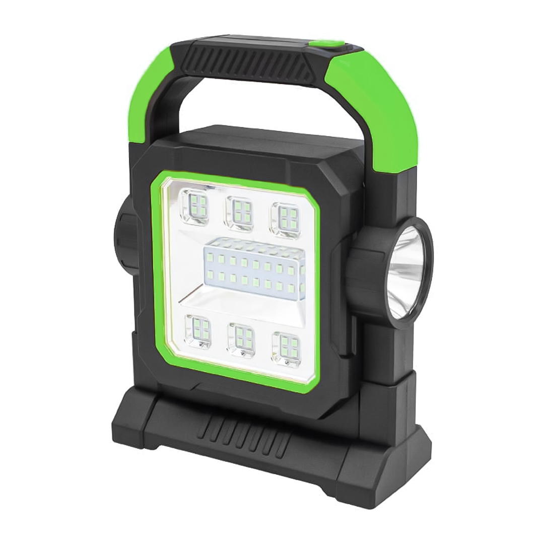 POWERMASTER HC-7078-D ÜÇ ÇALIŞMA MODLU ŞARJLI 40 SMD LEDLİ TAŞINABİLİR SOLAR PANELLİ LAMBA