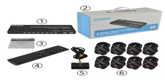 POWERMASTER HK1601 16 PORTLU 4K 30HZ VİDEOI HDMI 2.0 KVM ANAHTARLII KABLOLU SWITCH