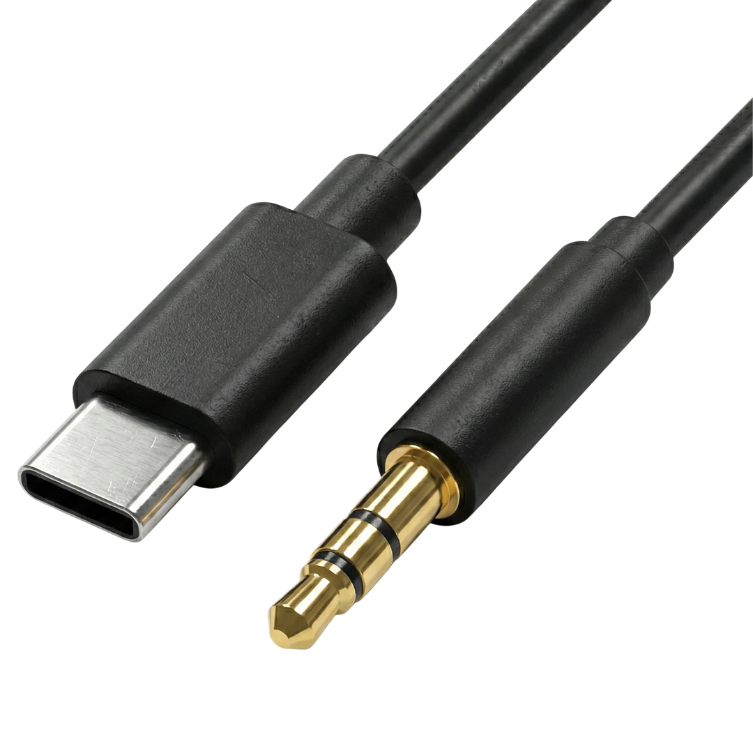 POWERMASTER JH-007 TYPE-C TO 3.5MM AUX SES KABLOSU TELEFON VE LAPTOP UYUMLU