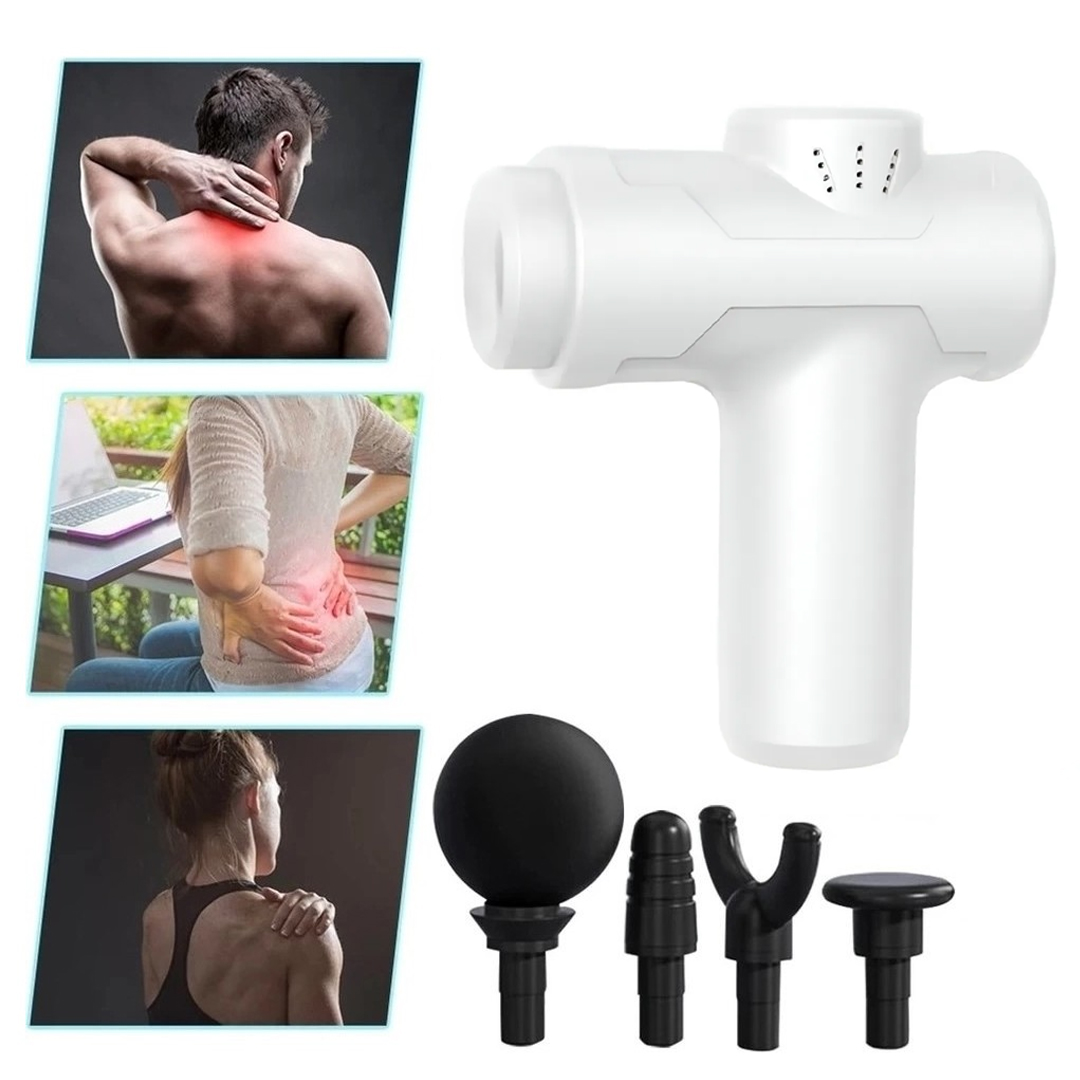 POWERMASTER MINI-8211 ŞARJLI SPORCU KOŞUCU DARBELİ TİTREŞİMLİ MASAJ ALETİ 6 KADEMELİ 2000MAH