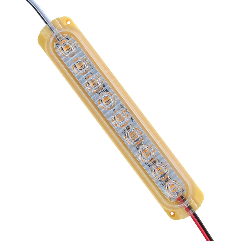 POWERMASTER MODÜL LED 12VOLT / 24VOLT 1.2W PARLAK YANIP SÖNEN SARI 14X32.5MM 2835