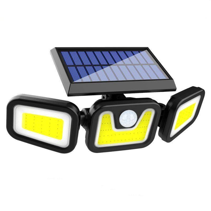 POWERMASTER MX-1725B SENSÖRLÜ 3 MODLU 90 COB LEDLİ SOLAR AYDINLATMALI DUVAR LAMBASI