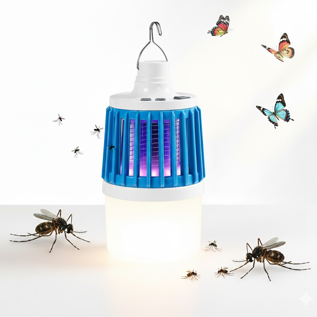 POWERMASTER MX-858 USB'Lİ SİNEK ÖLDÜRÜCÜ ÖZELLİKLİ 3 MODLU KAMP FENERİ