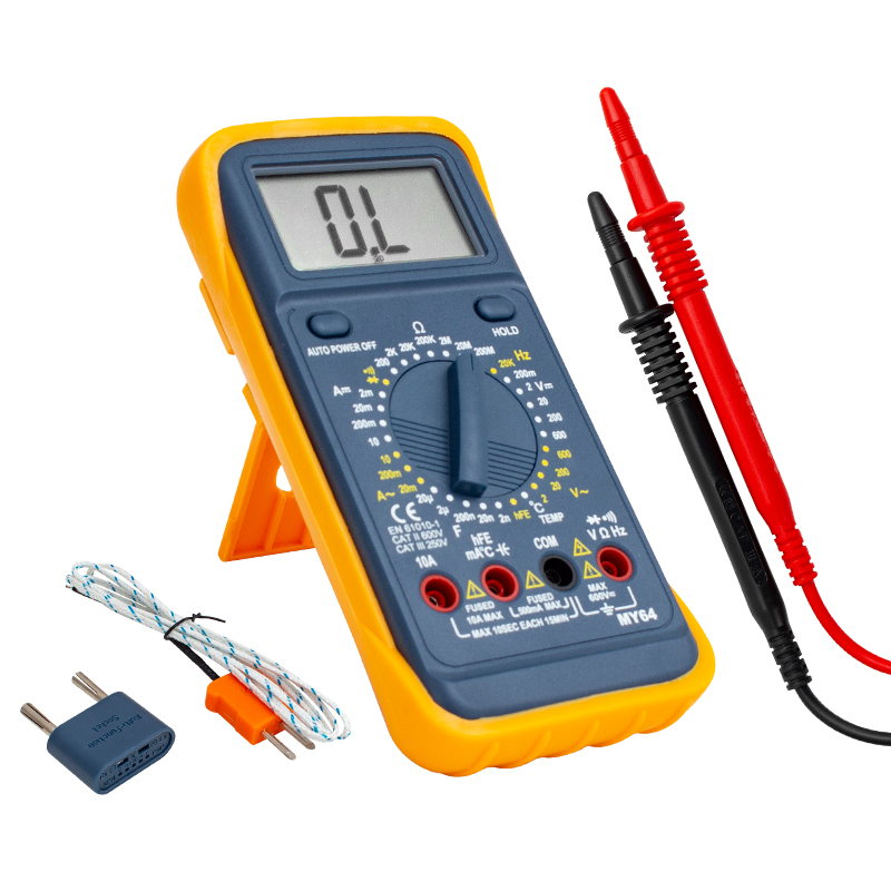 POWERMASTER MY-64 VOLTAJ AKIM DİRENÇ ÖLÇER DİJİTAL MULTİMETRE