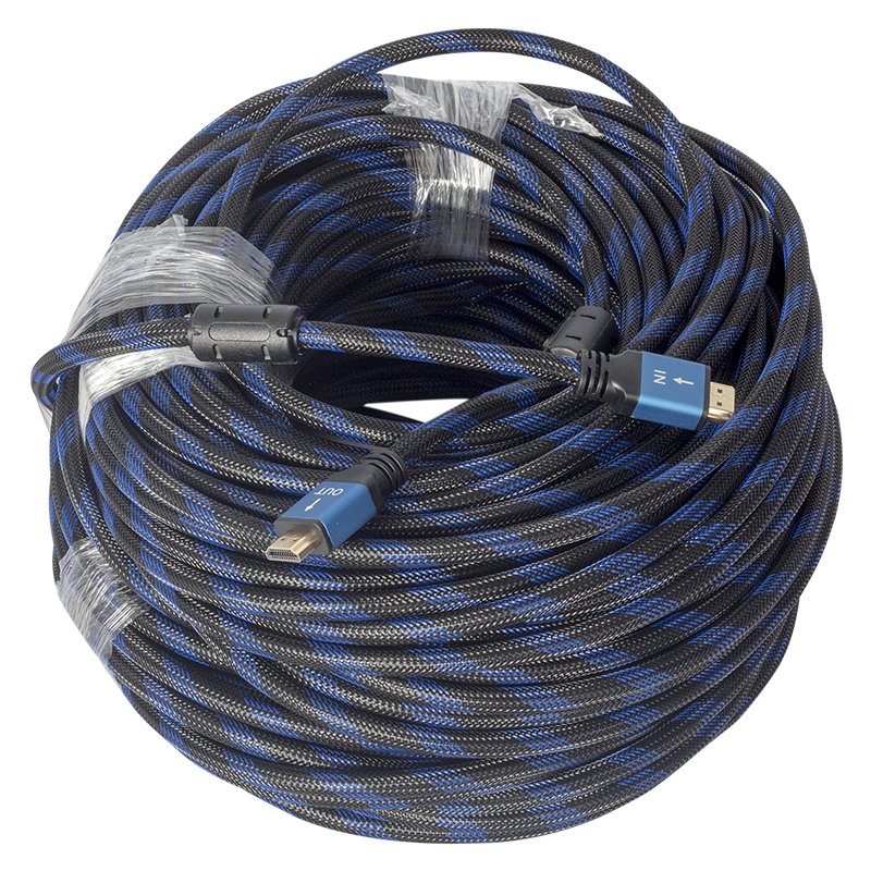 POWERMASTER ÖRGÜLÜ ÇİPSETLİ + ÇİFT FİLTRELİ 40 METRE HDMI KABLO
