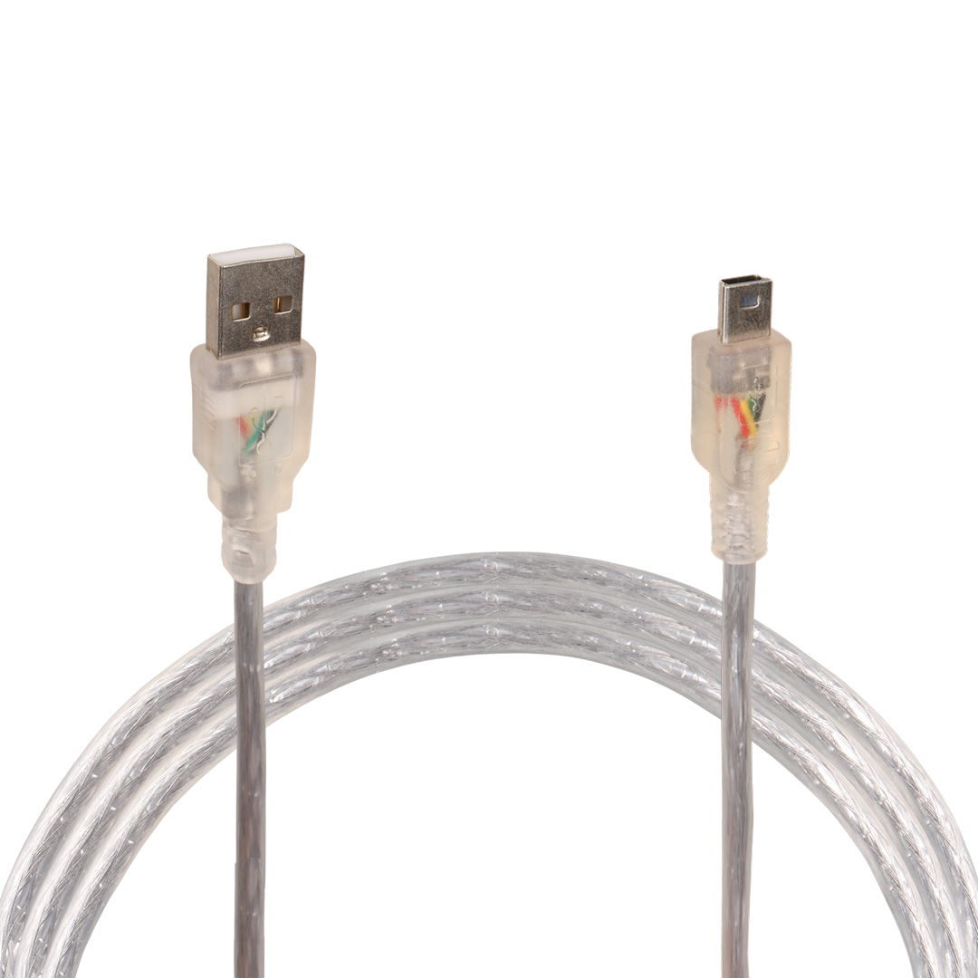 POWERMASTER PM-11937 USB 5 PİN GENİŞ 1.5 METRE MAVİ ŞEFFAF V3 UÇ KABLO (11937=8861)