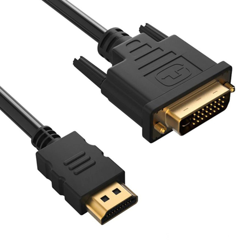 POWERMASTER PM-11980  5 METRE DVI 24+1 MALE TO HDMI 19P MALE GOLD UÇLU HDMI DVI KABLO (G-506I)
