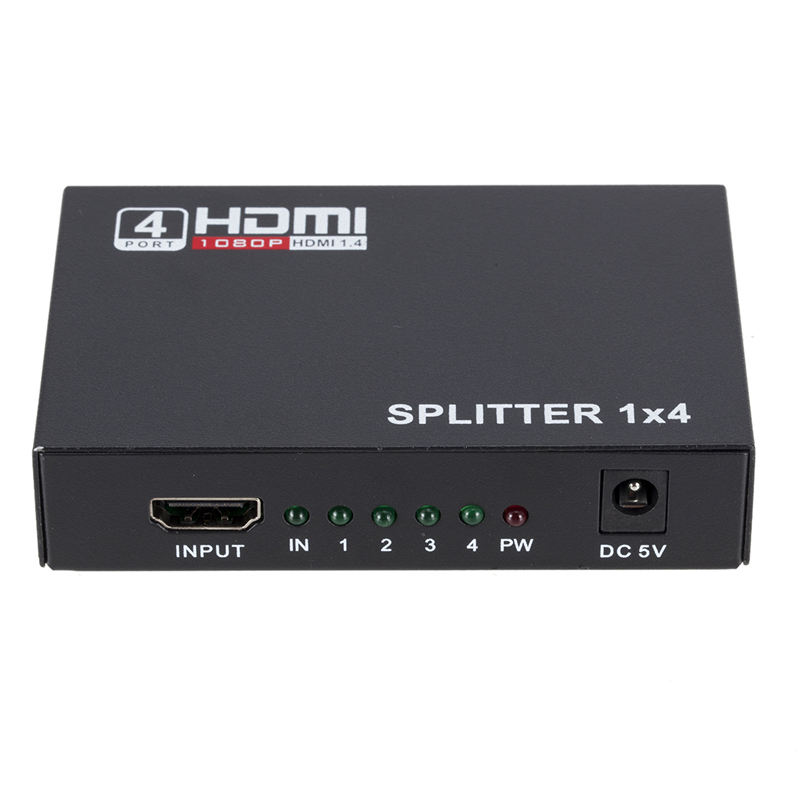 POWERMASTER PM-12081 4 PORT HDMI SPLİTTER DAĞITICI 1.4V 1080P 4KX2K