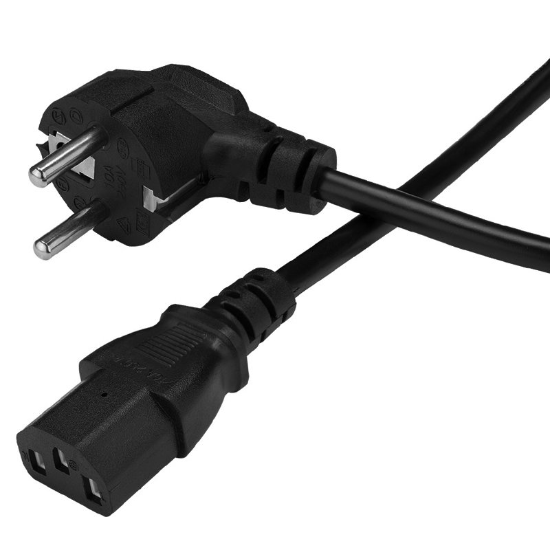 POWERMASTER PM-14608 1.5 METRE PC POWER GÜÇ KABLOSU 3X0.50MM IEC-60320 C13 (DİŞİ) - SCHUKO/TİP F (ERKEK) FİŞ UÇLU