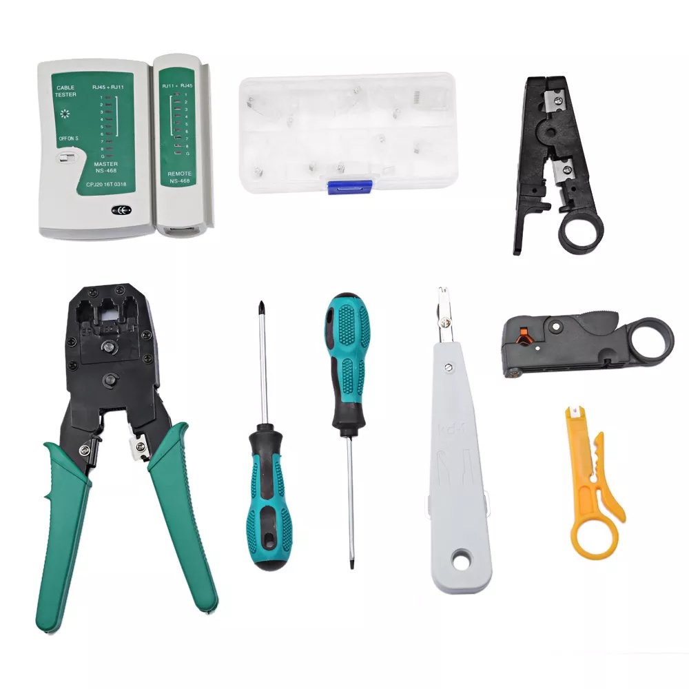 POWERMASTER PM-15953 RJ9-RJ11-RJ45 3'LÜ PENSELİ KABLO TEST VE ONARIM SETİ