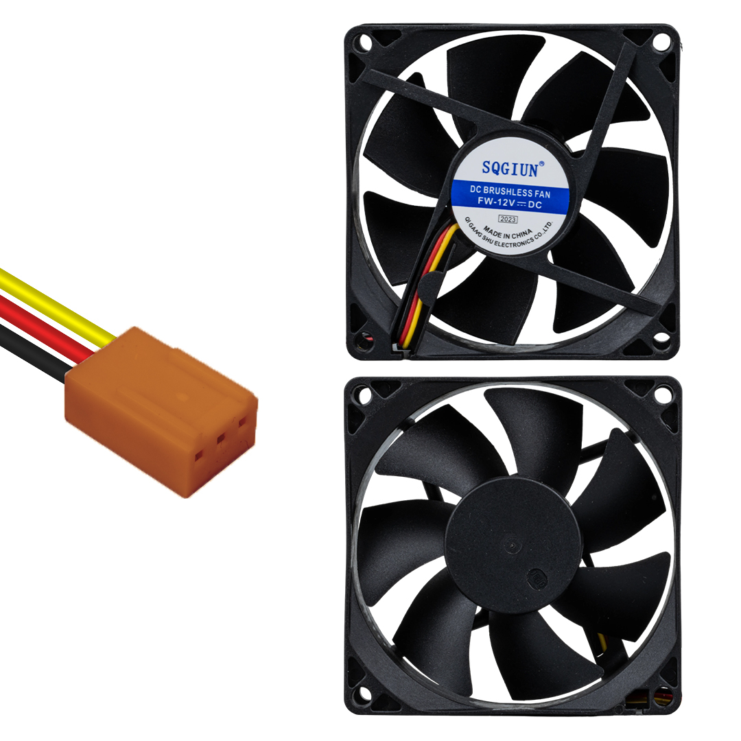 POWERMASTER PM-17897 FIRÇASIZ DC FAN 80X80X25MM 12 VOLT 3 PİN