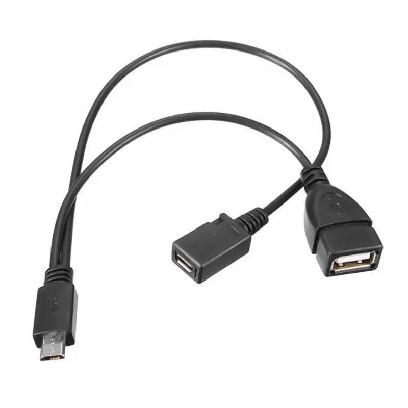 POWERMASTER PM-17971 USB DİŞİ MİCRO USB ERKEK-DİŞİ Y 20 CM OTG KABLO