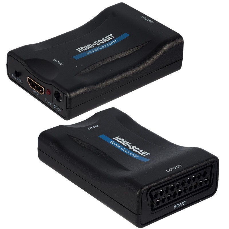 POWERMASTER PM-18587 HDMI TO SCART AKTİF ÇEVİRİCİ DÖNÜŞTÜRÜCÜ ADAPTÖR PAL/NTSC 90X60X20MM