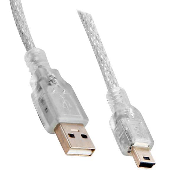 POWERMASTER PM-18612 USB 2.0 ŞEFFAF MİNİ 5 PİN 3 METRE KABLO
