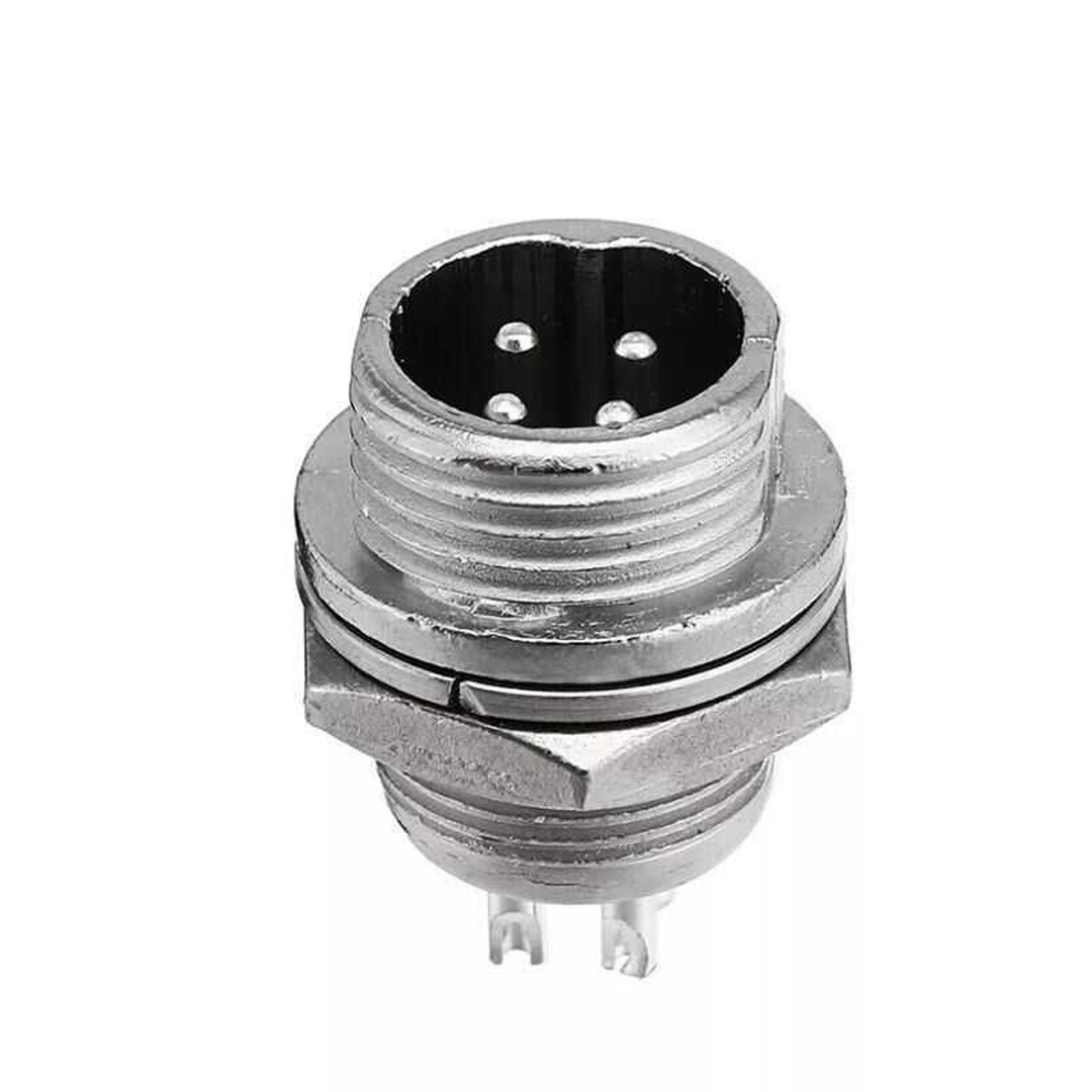 POWERMASTER PM-18660 4 PİNLİ 12 MM ERKEK MAYK FİŞ (M12 - 12MM)