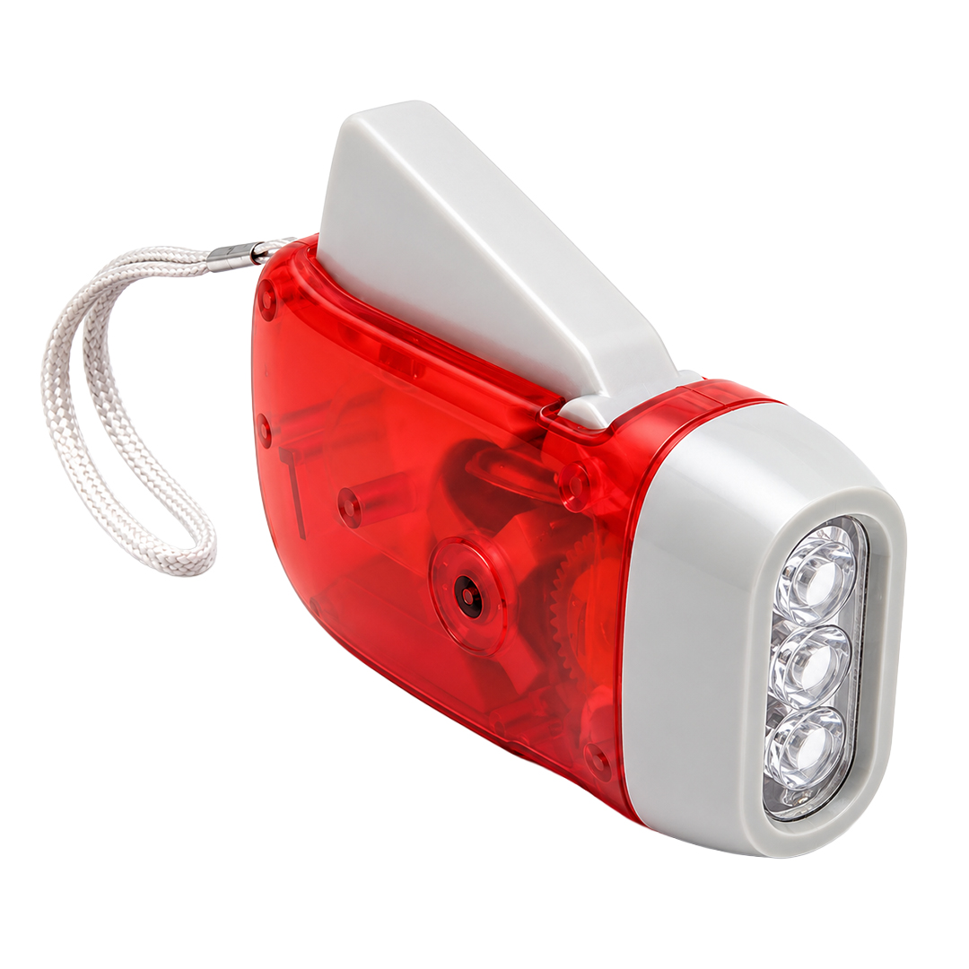 POWERMASTER PM-21819 3 MANTAR LED'Lİ KİNETİK ENERJİLİ DİNAMOLU İP ASKILI EL FENERİ