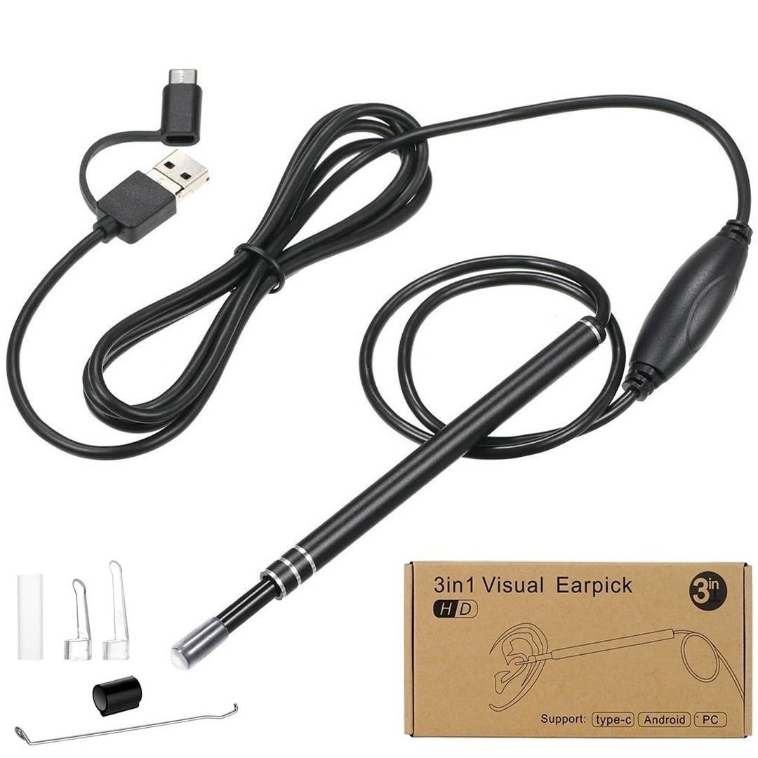 POWERMASTER PM-22161 USB 1.5 METRE KABLOLU KULAK MUAYANE ENDESKOP KAMERA