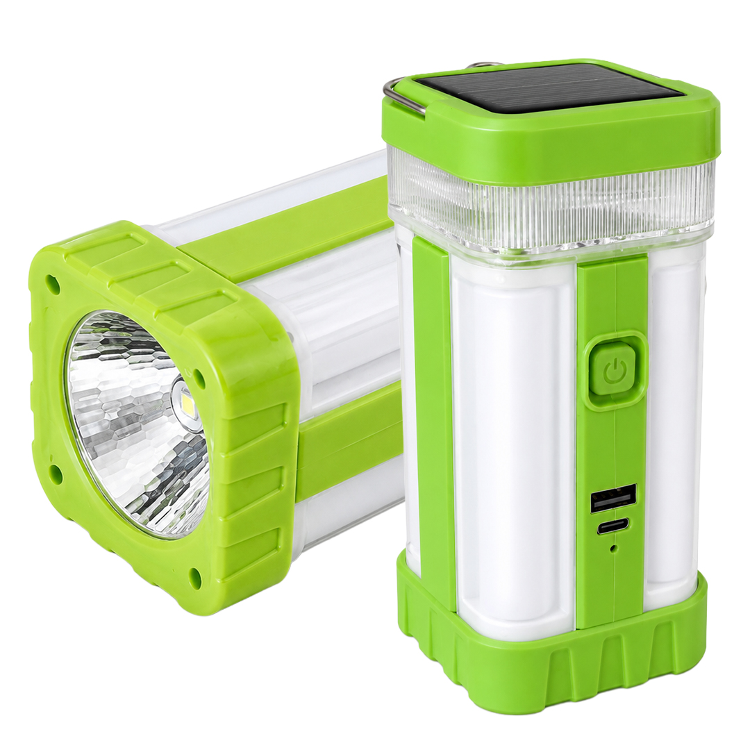 POWERMASTER PM-22402 SOLAR PANELLİ ŞARJLI KAMP FENERİ MASA AYDINLATMA VE IŞILDAK POWERBANK
