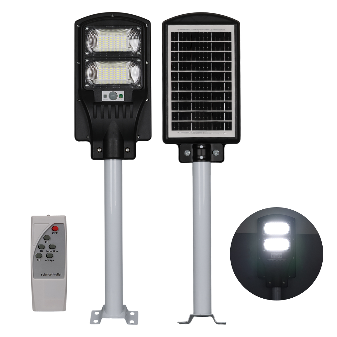 POWERMASTER PM-23012 SOLAR LEDLİ KUMANDALI 200 WATT SOKAK LAMBASI (3 PARÇA HALİNDE AYAK+VİDA+ÜRÜN)