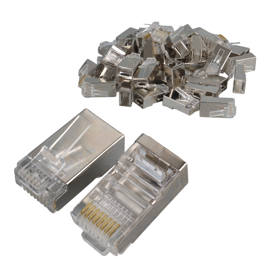 POWERMASTER PM-2334 8P/8C SHIELD RJ45 CAT5 METAL UÇ (100'LÜ PAKET)