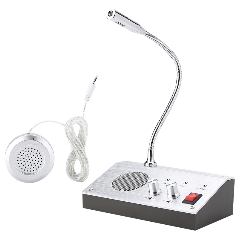 POWERMASTER PM-2399 WINDOW INTERCOM ÇİFT YÖNLÜ VEZNE GİŞE MİKROFON SETİ