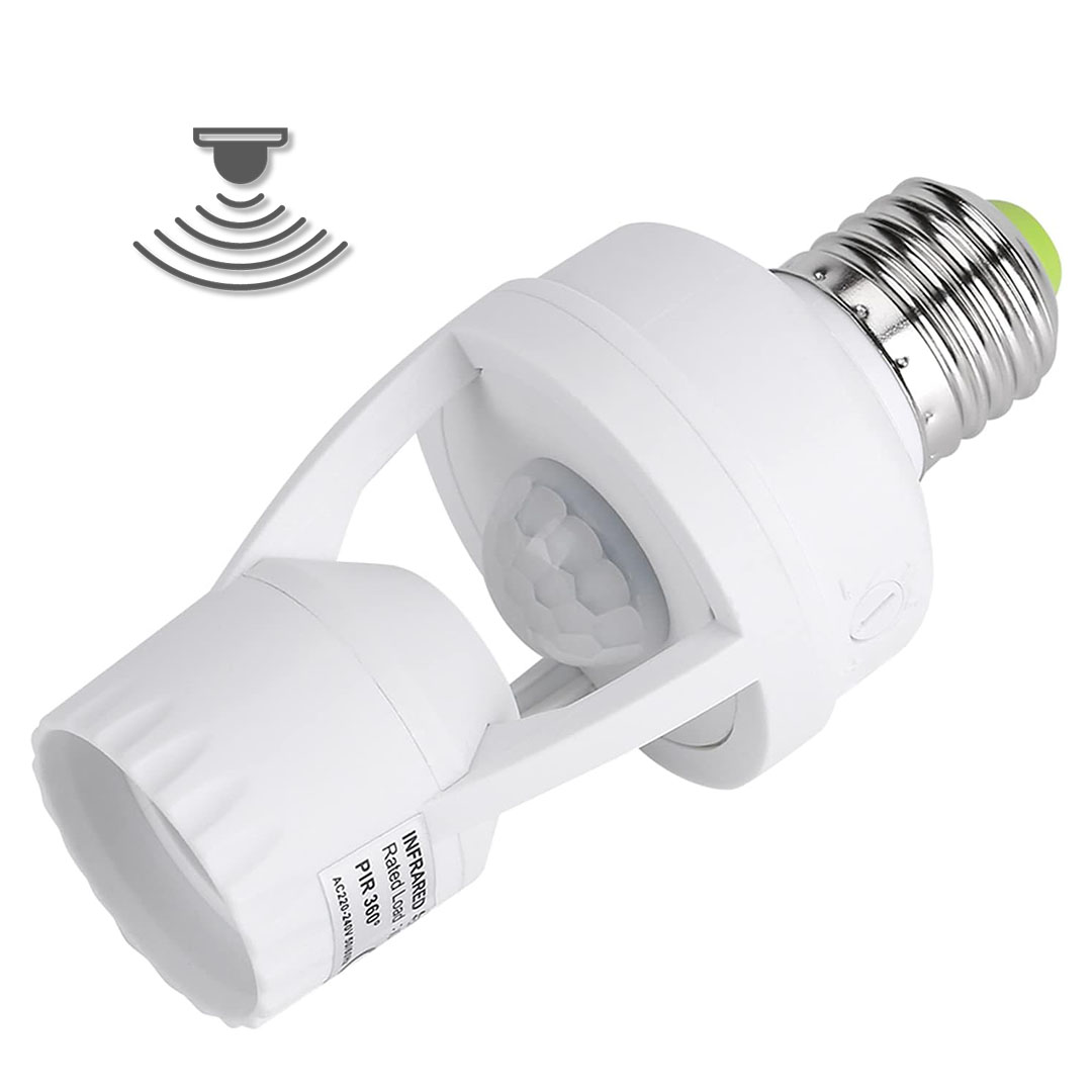 POWERMASTER PM-24272 360 PIR HAREKET SENSÖRLÜ E27 LAMBA DUY ADAPTÖRÜ ZAMAN AYARLI AC 100V-240V 60W MAX