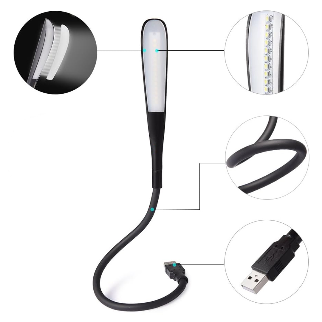 POWERMASTER PM-24561 14 LEDLİ SİYAH ESNEK USB LED LAMBA 3 KADEMELİ