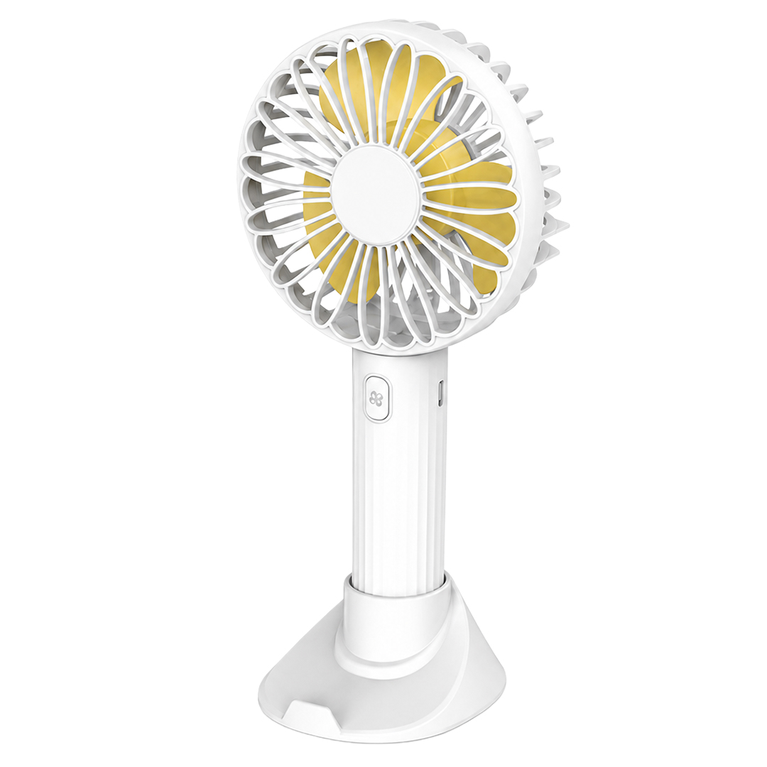 POWERMASTER PM-25081 BEYAZ FAN VANTİLATÖR 3 KADEMELİ HIZ AYARLI TAŞINABİLİR MASAÜSTÜ ŞARJLI