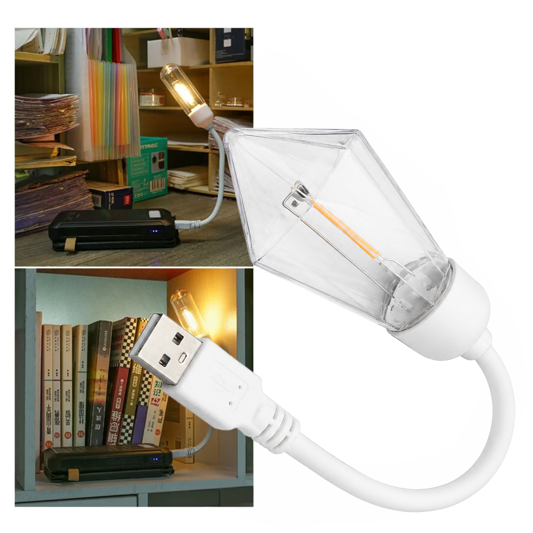 POWERMASTER PM-25791 ESNEK GÖVDELİ USB GÜNIŞIĞI COB LED EDİSON MASA VE KİTAP OKUMA LAMBASI