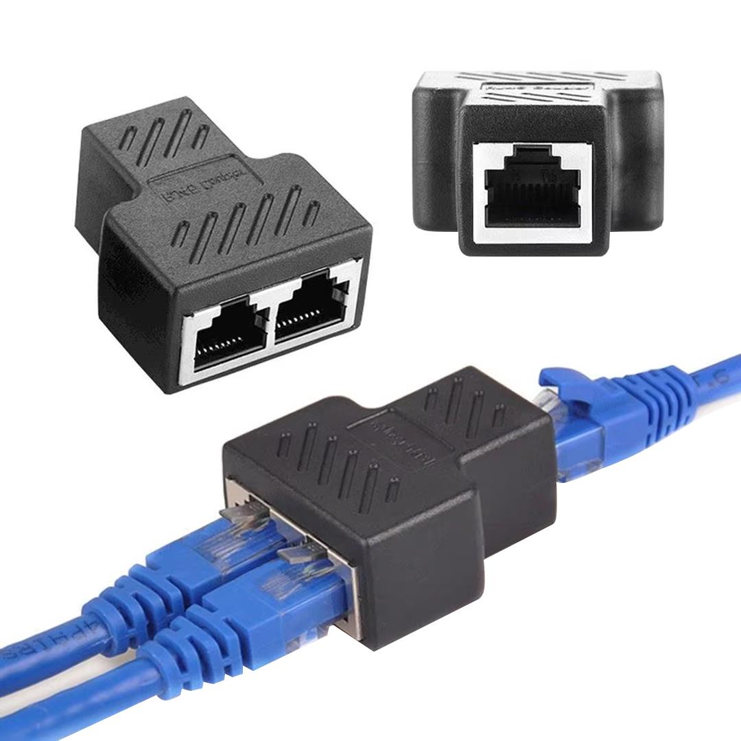 POWERMASTER PM-26130 RJ45 TO 2X RJ45 DİŞİ METAL ARA APARAT KAPLİN COUPLER SPLİTTER