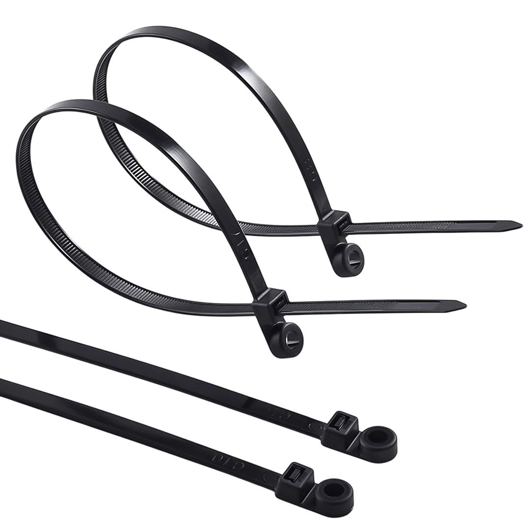 POWERMASTER PM-26328 DELİKLİ SİYAH KABLO BAĞI 3.6X200MM (100'LÜ PAKET)