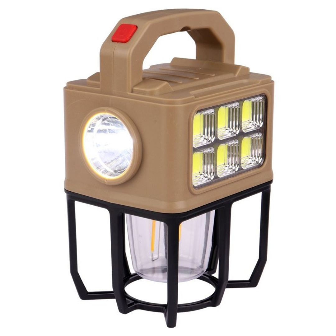 POWERMASTER PM-26459 3 MODLU BEYAZ - FİLAMENT SOLAR MASA - KAMP LAMBASI - EL FENERİ (BEJ)