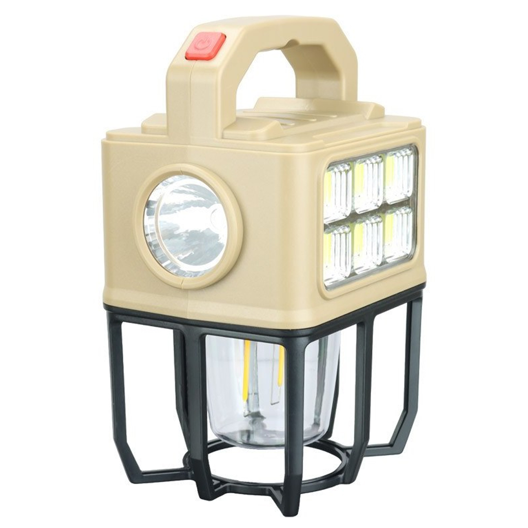 POWERMASTER PM-26460 3 MODLU BEYAZ - FİLAMENT SOLAR MASA - KAMP LAMBASI - EL FENERİ (KREM)