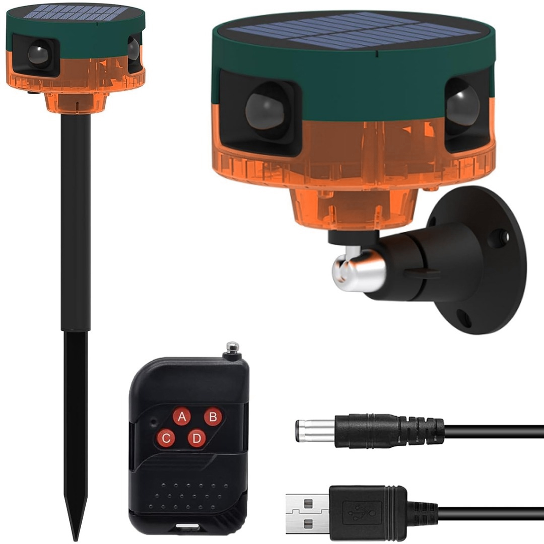 POWERMASTER PM-26947 SES KAYIT ÖZELLİKLİ SOLAR 360 DERECE HAREKET SENSÖRLÜ SESLİ HAYVAN KOVUCU ALARM CİHAZI