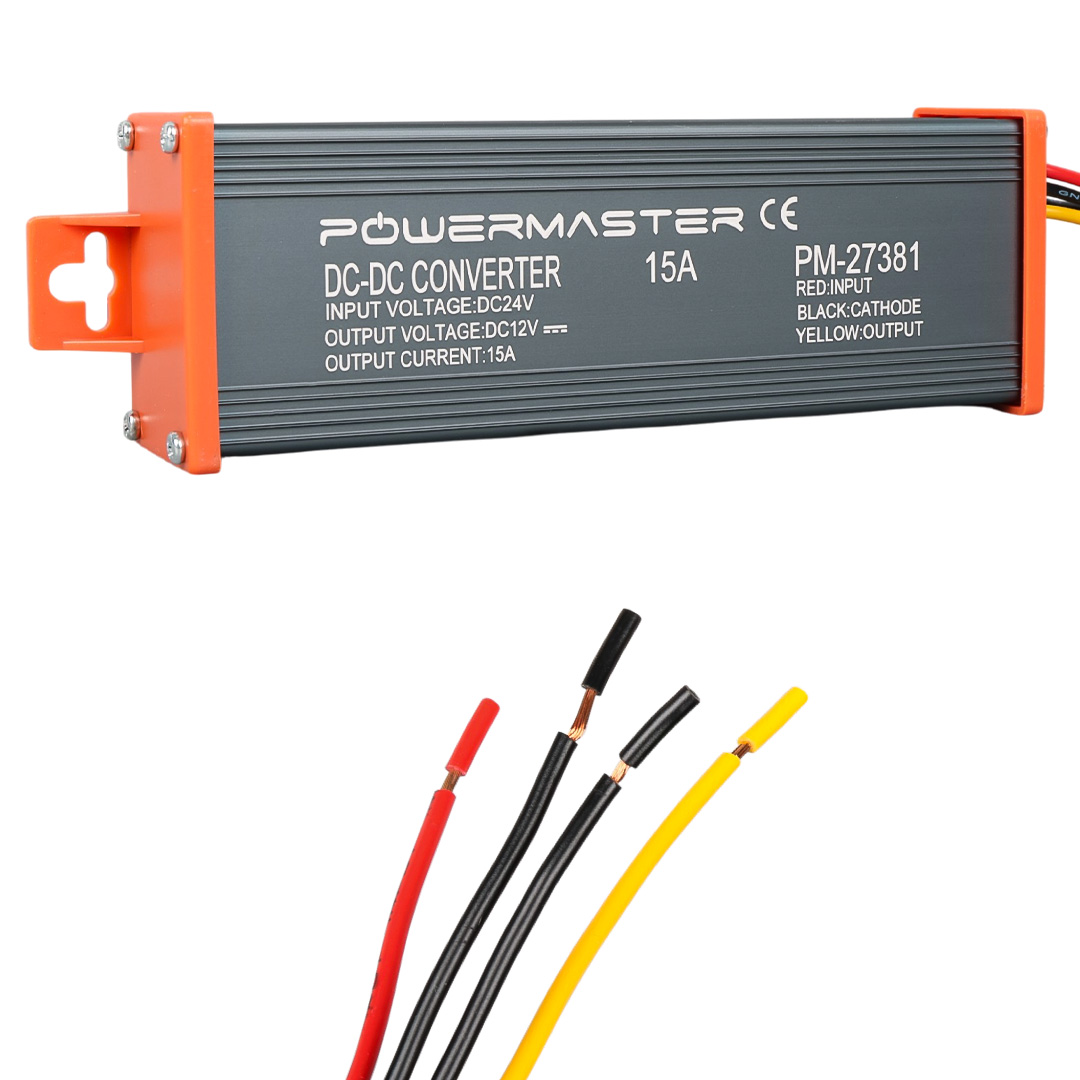 POWERMASTER PM-27381 24V DC / 12V DC 15 AMPER OTO KONVERTÖR