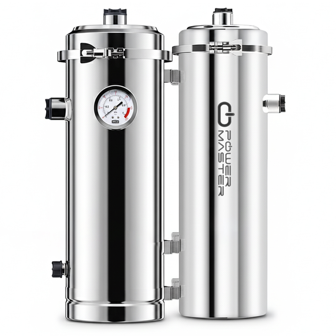 POWERMASTER PM-28653 ANA HAT SU ARITMA SİSTEMİ 5.000 L/SAAT PASLANMAZ ÇELİK GÖVDELİ YIKANABİLİR UF-PVDF FİLTRELİ