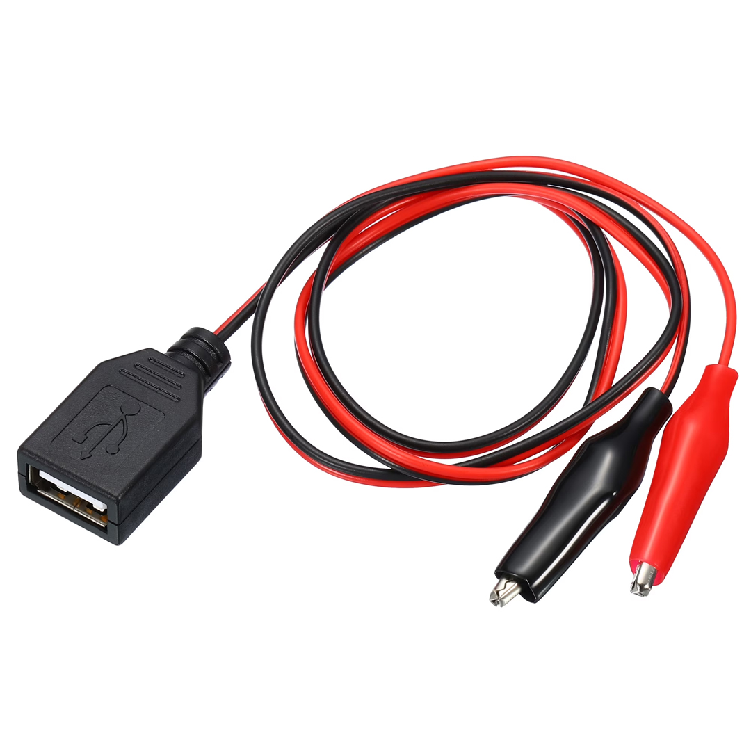 POWERMASTER PM-28659 USB DİŞİ TO KÜÇÜK KROKODİL UÇLU 60 CM KABLO