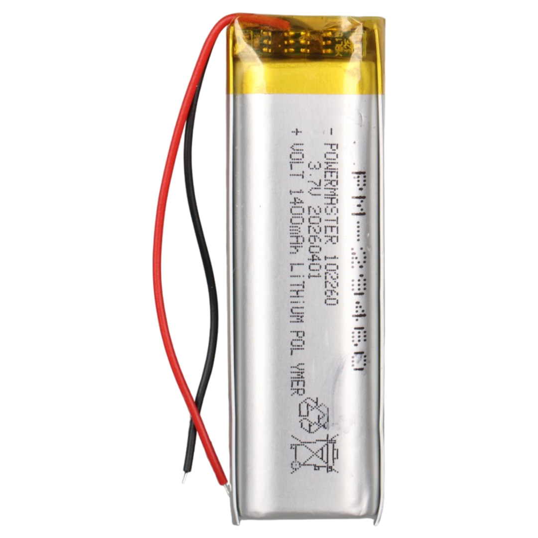 POWERMASTER PM-29460 3.7V 1.400MAH 102260 SOKETSİZ LİTYUM POLİMER (Lİ-PO) BATARYA ŞARJ EDİLEBİLİR CİKLET PİL