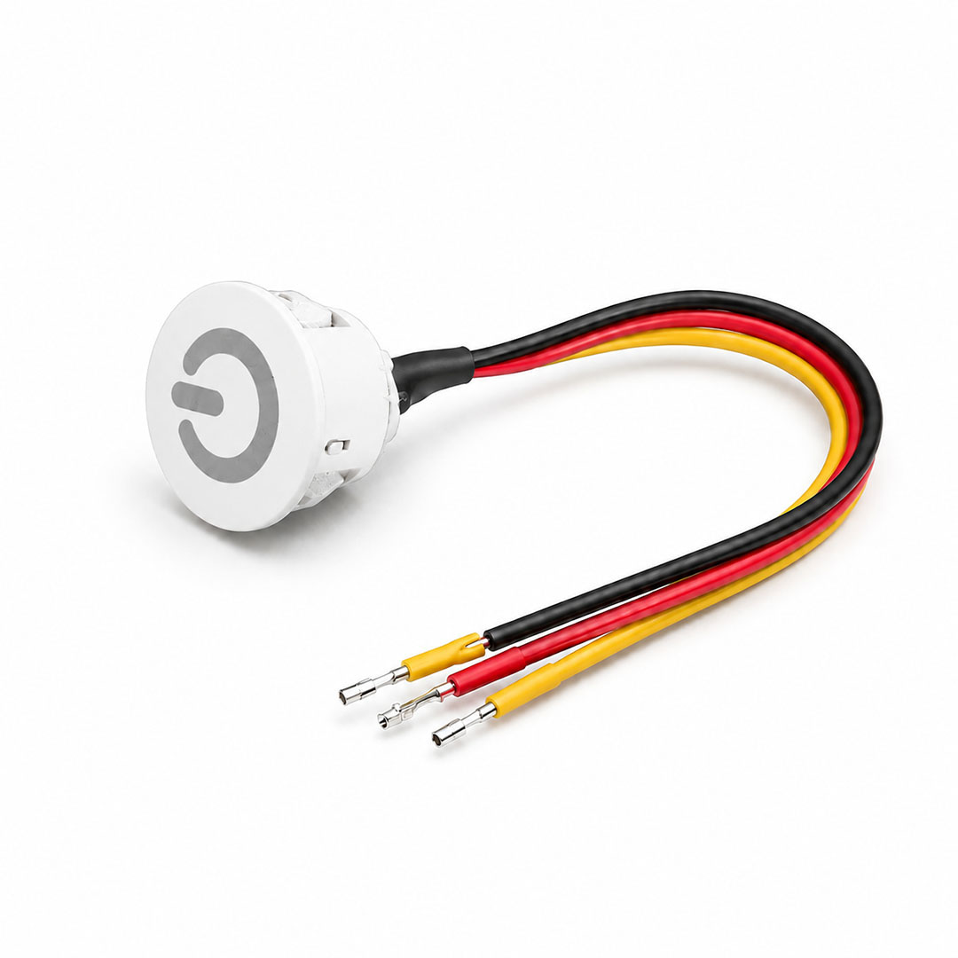 POWERMASTER PM-30775 5V 13MM KABLOLU BEYAZ LED DIMMER SWITCH BUTON