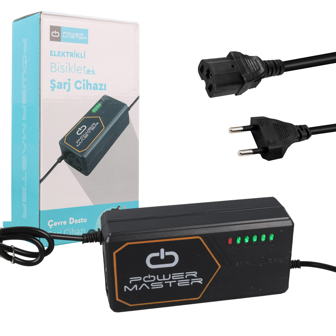 POWERMASTER PM-31124 48 VOLT - 20 AMPER ELEKTRİKLİ BİSİKLET ŞARJ CİHAZI